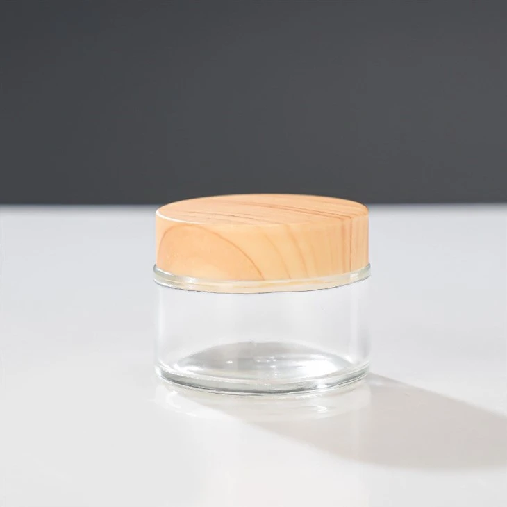 45ml Transparent Cream Bottle Cosmetic Bottle Glass Bottle